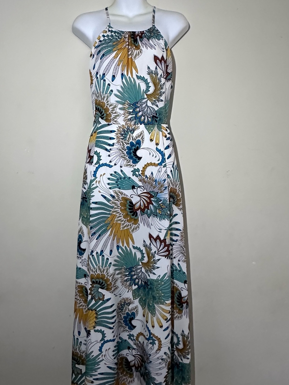 SHEIN Mustard & Teal Floral Print Women's Shorts